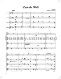Swingin' Christmas Quartets (4 Flutes Score & Parts + Online)